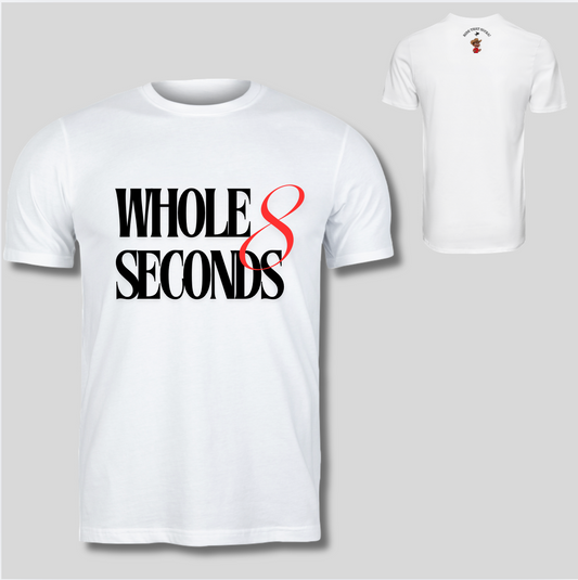 Whole 8 Seconds Graphic Tee – White Edition