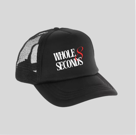 Whole 8 Seconds Trucker Hat – Black Edition