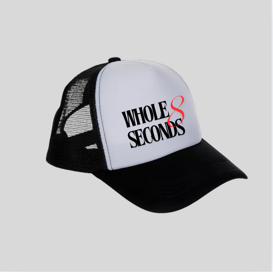Whole 8 Seconds Trucker Hat – White Front Panel